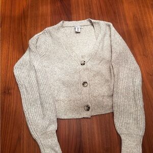 Women's Cream Cardigan Sweater